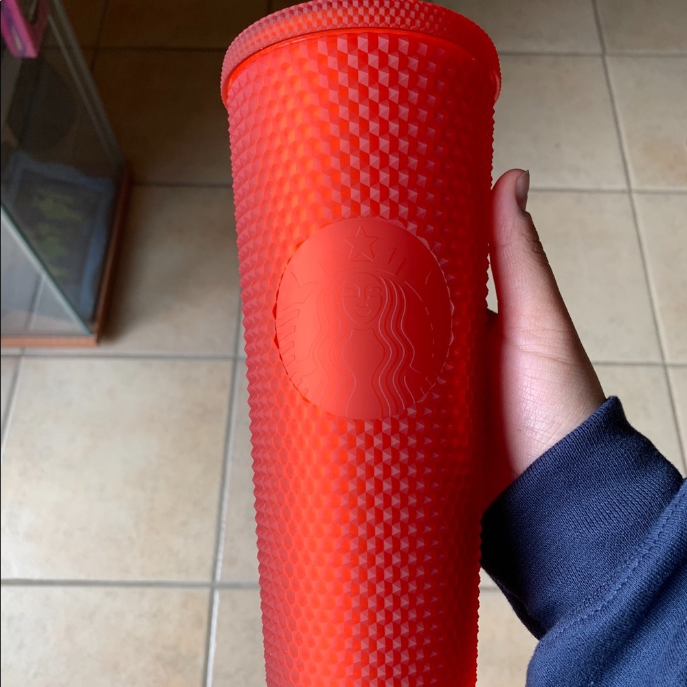Matte red studded tumbler Starbucks